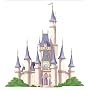 Princess Castle Self-Stick Mini Wall Mural 36-Inch x 40-Inch