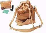 Embassy Italian Stone Design Brown Patchwork Genuine Leather Bag