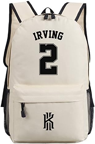 WISHOT Kyrie Irving Logo Backpack NBA Basketball Fans Schoolbag