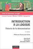 Introduction � la logique : Th�orie de la d�monstration - Cours et exercices corrig�s