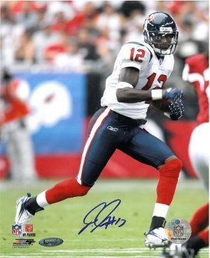 Jacoby Jones Autographed/Hand Signed Houston Texans 8x10 Photo- Tri Star Hologram
