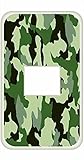 コンセント スイッチ プレート カモフラ-グリーン カモフラ柄　迷彩 カスタム カバー 交換用 1穴用 1口