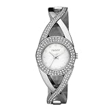 Dkny Quartz Silver Gem Dial Steel Band - Womens Watch NY4716