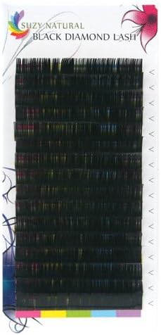 SALON GRADE ~ Black Diamond Lash ~ Individual Eyelash Extensions ~ VOLUME LASHES ~ C Curl / 0.07mm / 8-15mm ~ 16 ROWS PER TRAY ~ SOFT ~ Lightweight ~ PREMIUM EYELASHES (C/.07/9mm)