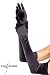 Leg Avenue - Extra long satin gloves. - One Size - Black - 16B