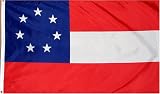 1st Confederate Flag - 3 foot by 5 foot Polyester (NEW)