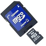 Toshiba SD-C01GR4W 1GB MicroSD Memory Card with Adapter