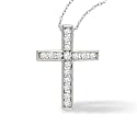 1/2 ct tw Diamond Cross Pendant