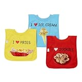 I Play Favorite Food Bibs– 3-pk.– 6-24 Months