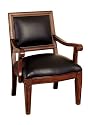 Powell Jamestown Landing Black Leather Accent Chair