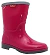 Toughees Girls 30064857 Pink Slip On Faux Fur Lined Warm Fluffy Wellington Boots