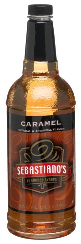 Sebastiano's Caramel Flavored Syrup, 37.2-Ounce Plastic Bottles (Pack of 2) by Sebastiano's