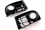 Front fog light kit with ORANGE YELLOW color LED powered lens for Golf MK5 Rabbit
