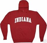 Indiana Hoosiers Majestic Classic Sewn-on Hooded Sweatshirt