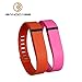 Bandcase Set Large L 1pc Hot Pink/purple 1pc Red/tangerine Replacement Bands with Clasps for Fitbit Flex Only No Tracker/ Wireless Activity Bracelet Sport Wristband Fit Bit Flex Bracelet Sport Arm Band Armband