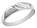 Diamond Men's Wedding Band in 10K White Gold 5mm