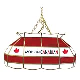 Trademark Molson Canadian 28-Inch Stained Glass Pool Table Lamp