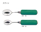 木製丸型ハンドル スプーン小(スポンジ付)/R-4/