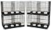Brand New Lot of Four Bird Breeding Cage 30x18x18 Divider-BLACK