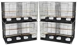 Brand New Lot of Four Bird Breeding Cage 30x18x18 Divider-BLACK