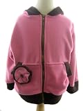 Corky Watermelon/Choc Zip Hoodie Coat