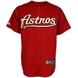 Men's Astros RC Synthetic Replica Baseball Jersey, Desert Red