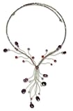 Amethyst and quartzite choker, 'Lilac Spray'