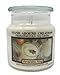 Premium 100% Soy Candle - 16 oz Double Wicked Apothecary Jar - Amaretto Nog: A holiday warmer of sweet almond and vanilla over 112 Hrs. Burn Time.
