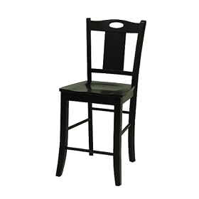 Berkshire Road Cottage Stool - Antique Black (24") 