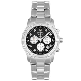 Bulova Mens Marine Star Diamond Chronograph Watch #96D16 by Bulova