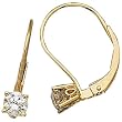 14K Yellow Gold Diamond Fashion Earrings