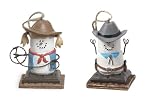 Seasons of Cannon Falls SMores cowpolk Ornaments, Set of 2