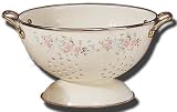 Pfaltzgraff Tea Rose 3--Quart Enamel on Steel Colander