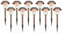 Strathwood 10 piece Outdoor Solar Light Set,  Copper