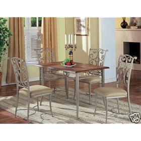 Metal and Wood Dining Room Furniture of Home Interior