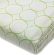 SwaddleDesigns Organic Cotton Flannel Mod Circles Fitted Crib Sheet, Kiwi SwaddleDesigns Organic Cotton Flannel Mod Circles Fitted Crib Sheet, Kiwi