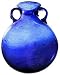 Hand Blown Glass Hanging Vase - Large, Cobalt Blue