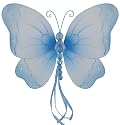 Nylon Butterfly Wall Decor - Blue Brianna Butterfly