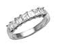 1.25 cttw Karina B(tm) Princess and Baguette Diamonds Band LIFETIME WARRANTY
