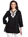 Jones New York Women's Three-Fourth Sleeve Tunic With... Jones New York Women's Three-Fourth Sleeve Tunic With...