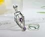 Completely Handcrafted - Designer Sterling Silver African Amethyst Pendant