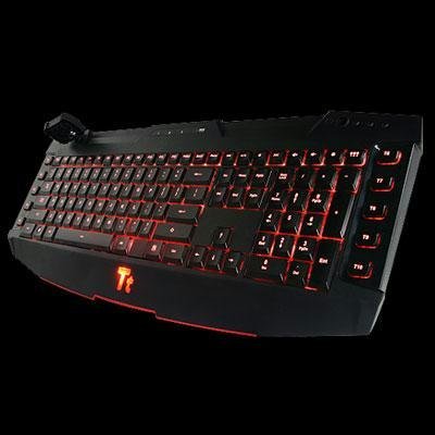 New Thermaltake Challenger Pro Keyboard Integrated Backlighting Wired Black Retail Usb