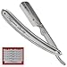 Parker SR1 Stainless Steel Straight Edge Razor and 5 Shark Super Stainless blades