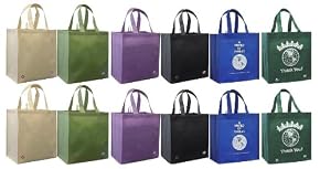 Reusable Grocery Tote Bag Super Saver 12 Pack
