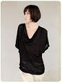 Alternativeapparel Womens Short Sleeve The Cowl Neck Tunic Shirt Top - Fleur AA9012 S/M