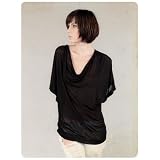 Alternative Apparel Ladies Short Sleeve The Cowl Neck Tunic Shirt Top by Alternative