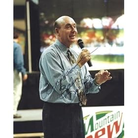 Dick Vitale Autographed 8x10 Photo with "AWESOME BABY" Inscription