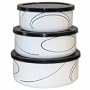 Corelle Coordinates 6-Piece Small Bowl Set, Simple Lines