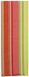 Durable Hand Woven 100% Cotton Colorful Yellow and Orange Striped Table Runners 12x72 Inches Set of Two