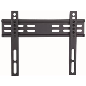 Duronic TVB122S Extra Slim Fixed Black Wall Bracket/Mount For Plasma, LCD,3D & LED Screens For 19" - 37" Wide Screens 19" 23" 26" 32" 37" (MAX VESA 200)